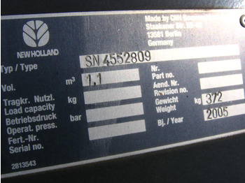 Godet pour chargeur neuf New Holland 4552809: photos 3