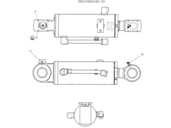 Vérin hydraulique NEW HOLLAND