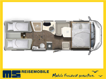 Camping-car intégral Eura Mobil INTEGRA LINE 720 EB /-2026-/180-8G/ EINZELBETTEN: photos 2