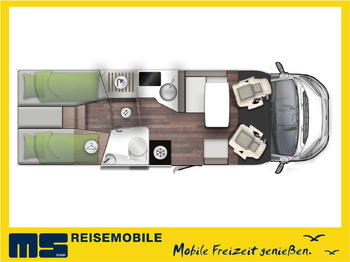 Camping-car profilé neuf Forster T 745 EB /-MODELL 2025- / EINZELBETTEN & RAUMBAD: photos 2