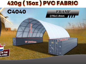 Cuve de stockage Rhino-Cross-Shelter C4040 - 12x12x4,5 m: photos 2