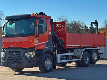 Camion benne, Camion grue Renault C430 * HIAB 144 BS - 3 HIDUO+ FUNK/ 6x2: photos 4