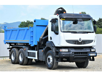 Camion grue, Camion benne Renault KERAX 370 DXI* HIAB 122B-3 HIDUO/FUNK * 6x4: photos 4