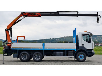 Camion grue, Camion plateau Renault KERAX 370 *PK 16502 + FUNK / 6x4 * TOP: photos 5