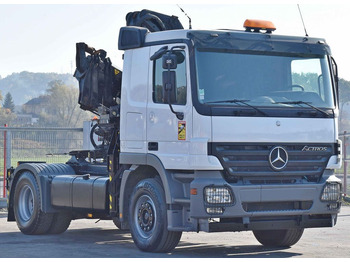 Tracteur routier Mercedes-Benz ACTROS 1844 * Sattelzugmaschine *HIAB 330-5/FUNK: photos 4