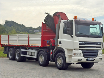 Camion benne, Camion grue DAF CF 85.380 * HMF 2823 K6 (B3) + FUNK * 8x4 * TOP: photos 3