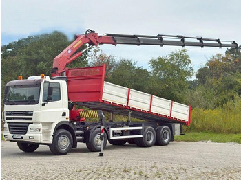 Camion benne, Camion grue DAF CF 85.380 * HMF 2823 K6 (B3) + FUNK * 8x4 * TOP: photos 2