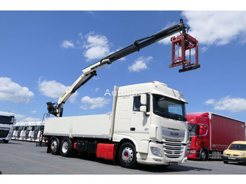 Camion plateau, Camion grue DAF XF 460: photos 2