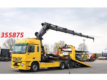 Camion porte-voitures Mercedes-Benz Actros 2532 Vehicle transporter + crane Hiab 477EP-5 HiPro 6x2: photos 2 Camion porte-voitures Mercedes-Benz Actros 2532 Vehicle transporter + crane Hiab 477EP-5 HiPro 6x2: photos 2