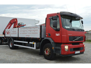 Camion plateau, Camion grue Volvo FE 18.320 FLATBED CRANE: photos 3