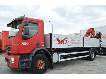Camion plateau, Camion grue Volvo FE 18.320 FLATBED CRANE: photos 2