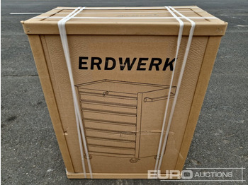 Matériel de chantier Unused ERDWERK ER7 Tool Cabinet, 7 Drawers, including Tools: photos 2