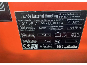 Gerbeur Linde D14AP: photos 5