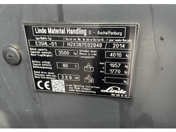 Chariot élévateur électrique Linde E35HL-01: photos 4