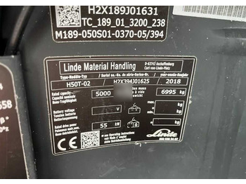 Chariot élévateur à gaz Linde H50T-02: photos 4