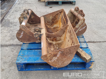 Godet 36" Ditching, 24", 18" Digging Bucket 30mm Pin to suit Mini Excavator: photos 2