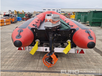 Autre matériel Eurocraft Inflaitable Speed Boat, Mariner Outboard Motor, Single Axle Trailer: photos 4