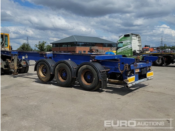 Semi-remorque plateau Dennison Trailers Tri Axle Skelton Trailer, Lift Axle: photos 3
