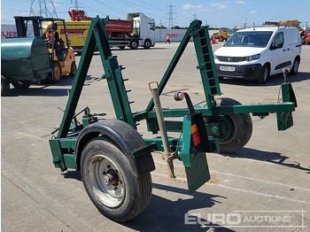 Remorque porte engin Single Axle Cable Drum Trailer: photos 3