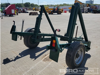 Remorque porte engin Single Axle Cable Drum Trailer: photos 5