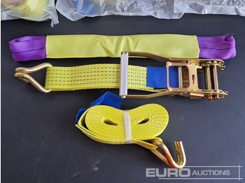 Matériel de chantier Unused Boss 4M x 50mm 5 Ton Ratchet Straps with Sling (4 of): photos 4