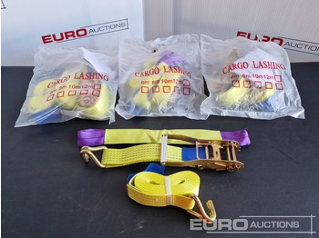 Matériel de chantier Unused Boss 4M x 50mm 5 Ton Ratchet Straps with Sling (4 of): photos 2
