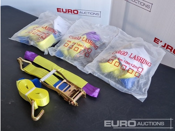 Matériel de chantier Unused Boss 4M x 50mm 5 Ton Ratchet Straps with Sling (4 of): photos 3