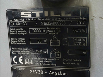 Chariot élévateur électrique Still RX60-30L: photos 5 Chariot élévateur électrique Still RX60-30L: photos 5