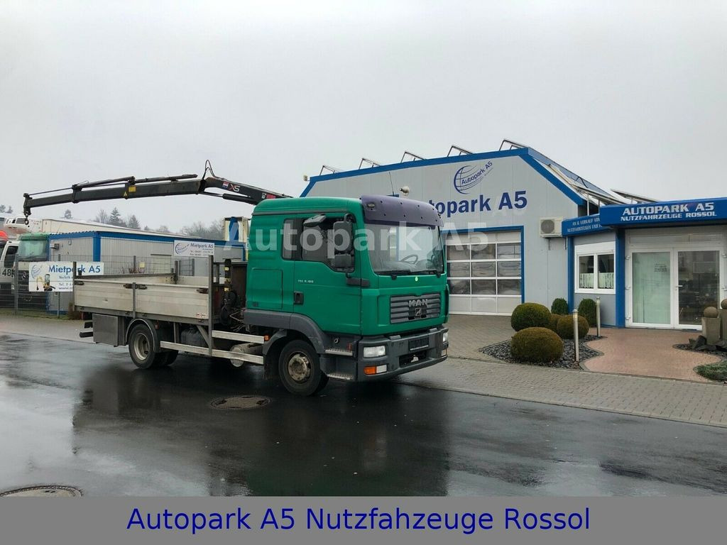 MAN TGL 8.180 4x2 Kran Hiab Tempomat - Fourgon plateau: photos 1 MAN TGL 8.180 4x2 Kran Hiab Tempomat - Fourgon plateau: photos 1
