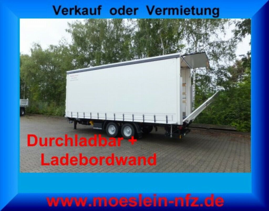 Möslein neuer Planenanhänger, Ladebordwand + Durchladba - Remorque rideaux coulissants: photos 1 Möslein neuer Planenanhänger, Ladebordwand + Durchladba - Remorque rideaux coulissants: photos 1