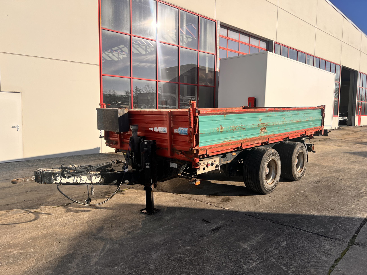 Obermaier OS2-TD190A 19 t Tandemkipper- Tieflader, Breitbereifung - Remorque benne: photos 4 Obermaier OS2-TD190A 19 t Tandemkipper- Tieflader, Breitbereifung - Remorque benne: photos 4