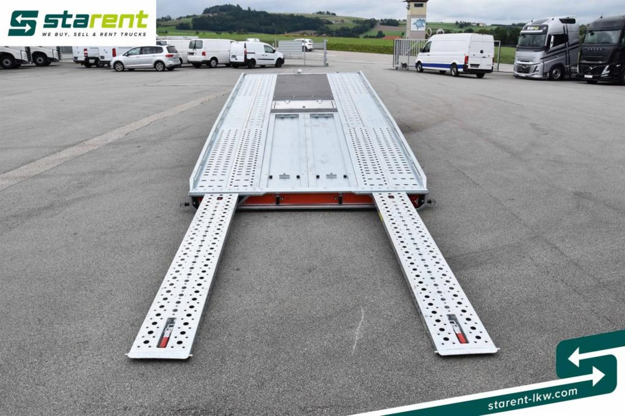 Remorque porte-voitures neuf Brian James Trailers T-Transporter Rampen Seilwinde Kippbar Alu: photos 12