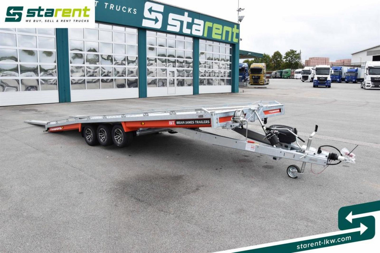 Remorque porte-voitures neuf Brian James Trailers T-Transporter Rampen Seilwinde Kippbar Alu: photos 10