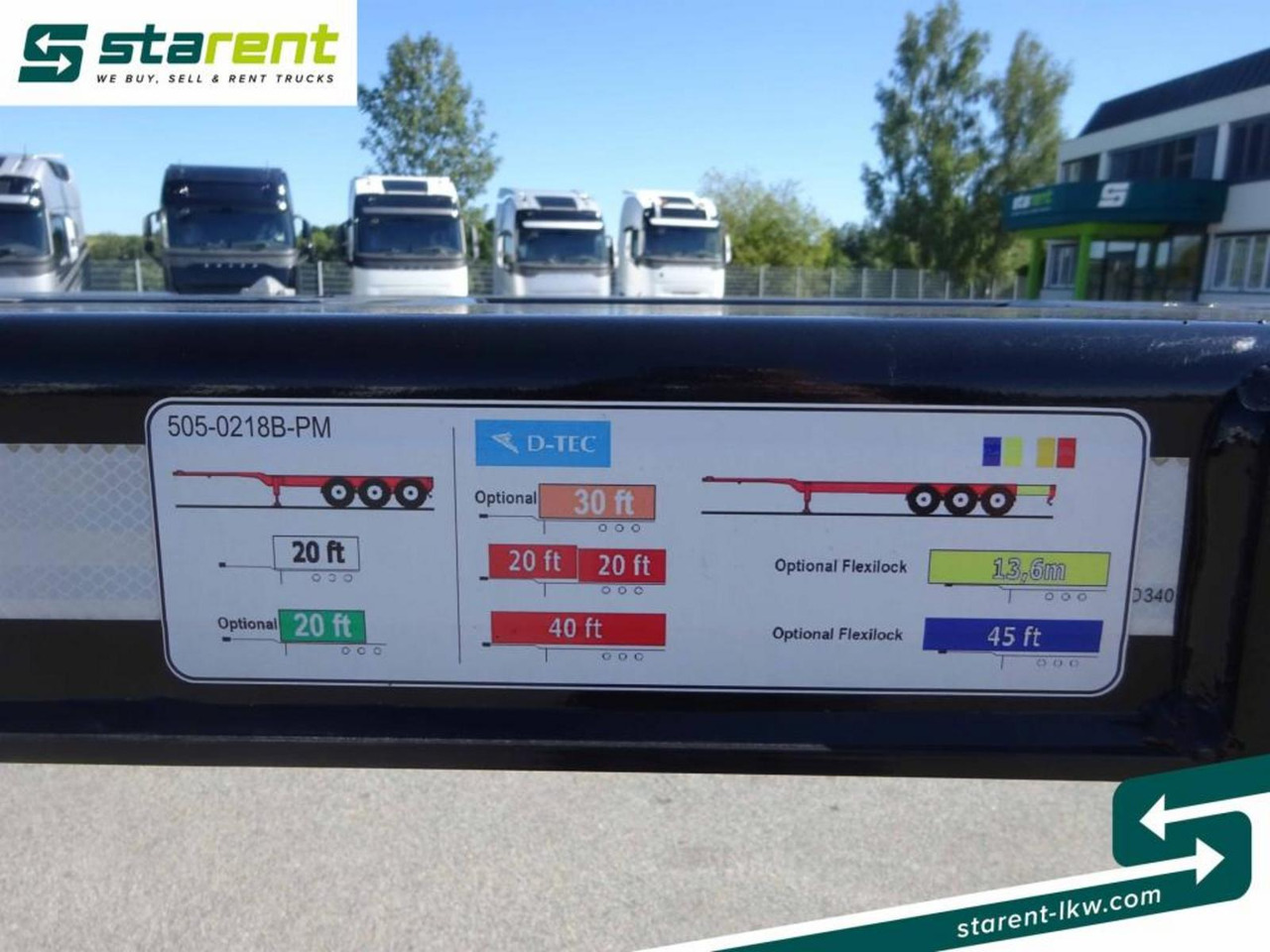 Semi-remorque porte-conteneur/ Caisse mobile neuf D-TEC Portmaster 1x20 / 2x20 / 1x30 / 1x40 / 1x45: photos 20