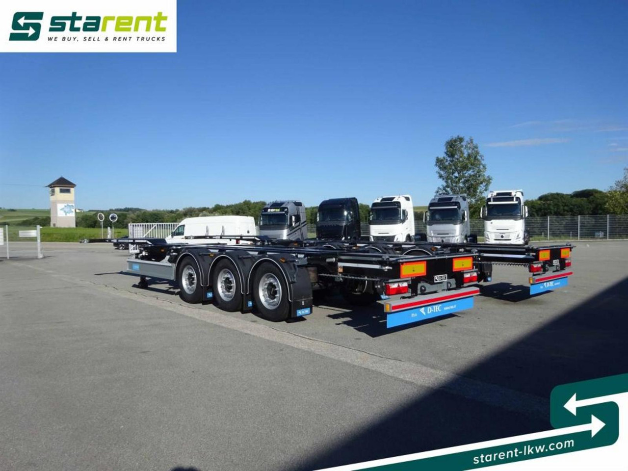 Semi-remorque porte-conteneur/ Caisse mobile neuf D-TEC Portmaster 1x20 / 2x20 / 1x30 / 1x40 / 1x45: photos 7