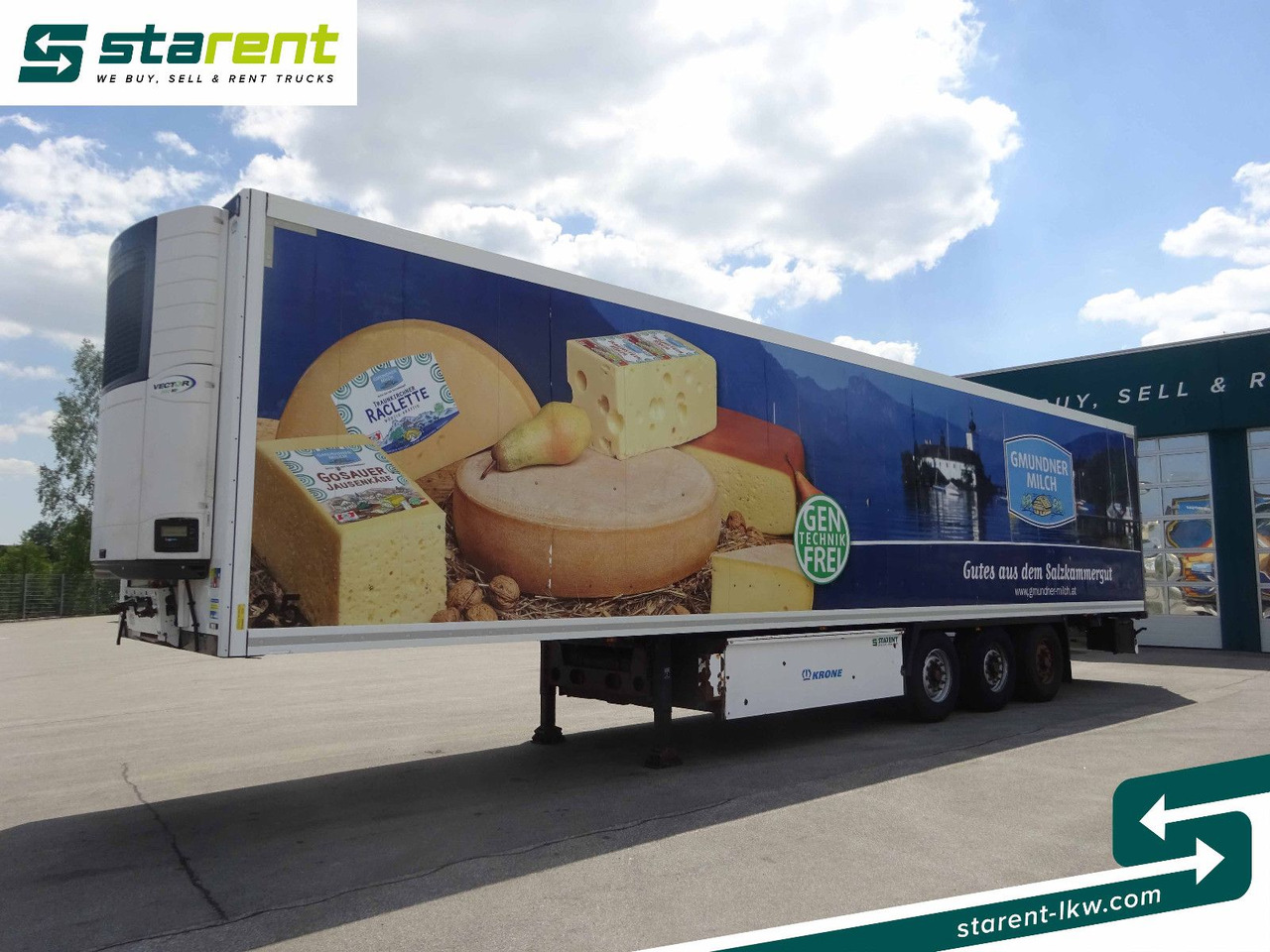 Krone Thermotrailer, Carrier Vector 1950 MT°, 3 Zonen - Semi-remorque frigorifique: photos 1 Krone Thermotrailer, Carrier Vector 1950 MT°, 3 Zonen - Semi-remorque frigorifique: photos 1