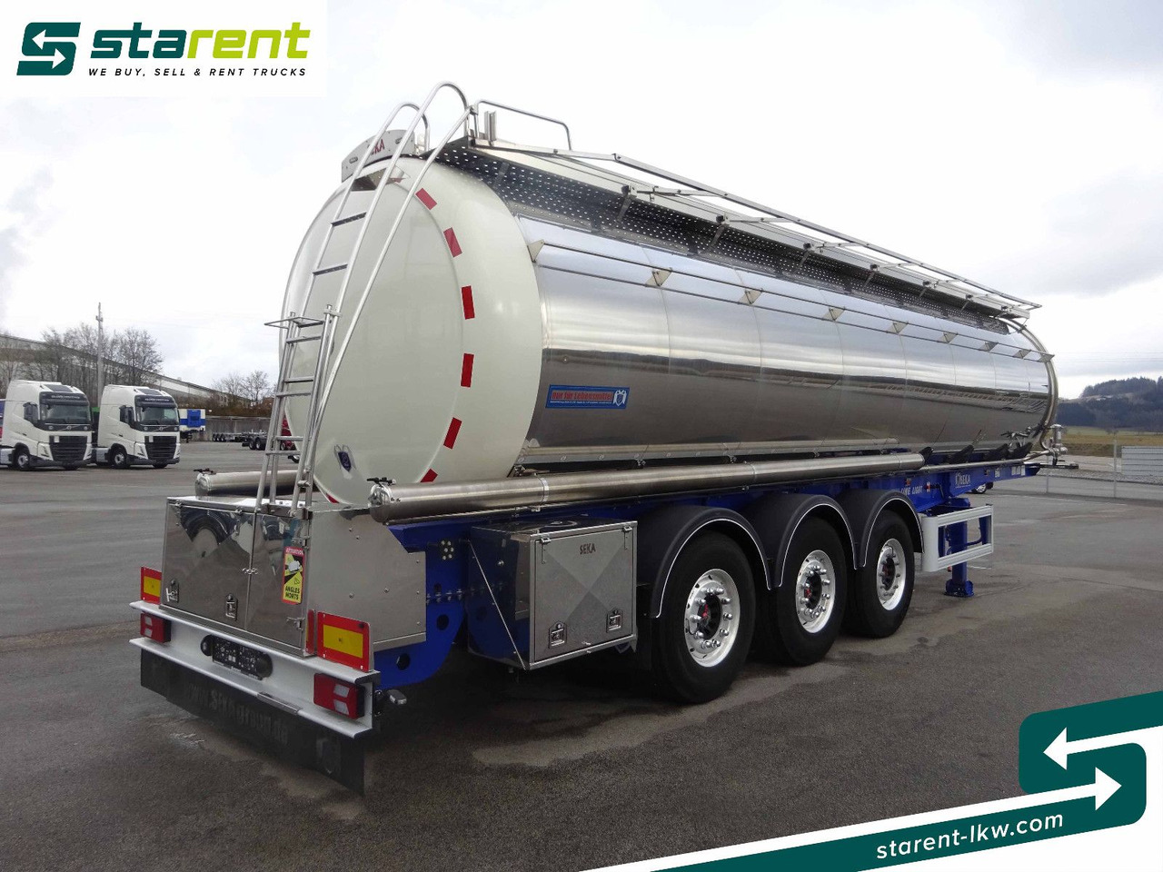 SEKA Lebensmitteltank, 31.000L, Liftachse, Alufelgen - Semi-remorque citerne: photos 5 SEKA Lebensmitteltank, 31.000L, Liftachse, Alufelgen - Semi-remorque citerne: photos 5