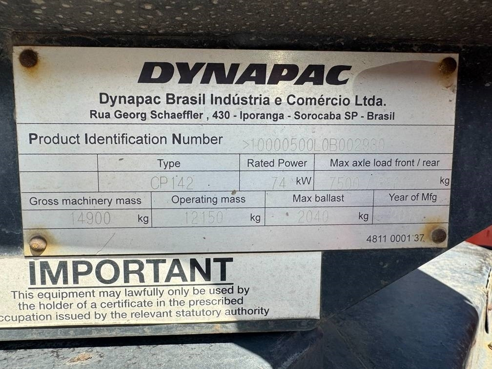 Compacteur à pneus Dynapac CP 142: photos 10