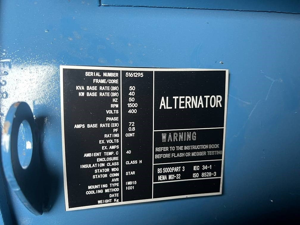 Groupe électrogène Ricardo 50KVA 40KW SILENT GENERATOR 3 PHASE 50HZ 400V NEW: photos 10