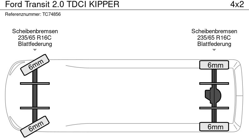 Ford Transit 2.0 TDCI KIPPER - Utilitaire benne: photos 5 Ford Transit 2.0 TDCI KIPPER - Utilitaire benne: photos 5