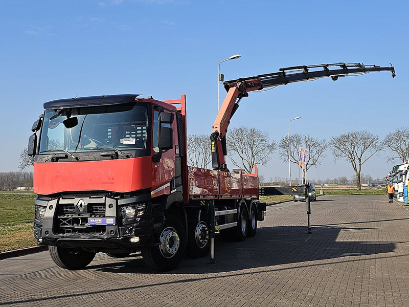 Renault C 430 8X4 PALF. PK27000-7 - Camion plateau, Camion grue: photos 2 Renault C 430 8X4 PALF. PK27000-7 - Camion plateau, Camion grue: photos 2