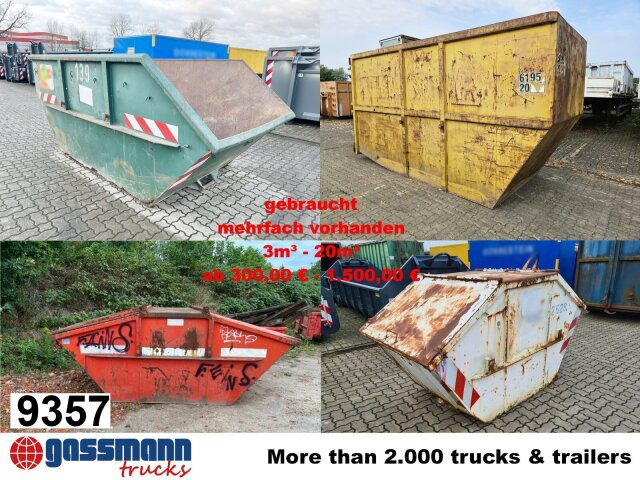 Absetzcontainer ca. 7m³ offen - Benne à chaînes: photos 1 Absetzcontainer ca. 7m³ offen - Benne à chaînes: photos 1