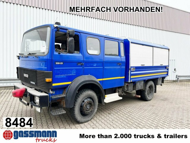 Iveco 120-23 AW 4x4 Doka, V8-Motor, Gerätewagen, - Camion de pompier: photos 1 Iveco 120-23 AW 4x4 Doka, V8-Motor, Gerätewagen, - Camion de pompier: photos 1
