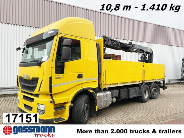 Iveco Stralis AS260SY48 6x2/4, Kran Palfinger PK18001L - Camion plateau, Camion grue: photos 1 Iveco Stralis AS260SY48 6x2/4, Kran Palfinger PK18001L - Camion plateau, Camion grue: photos 1