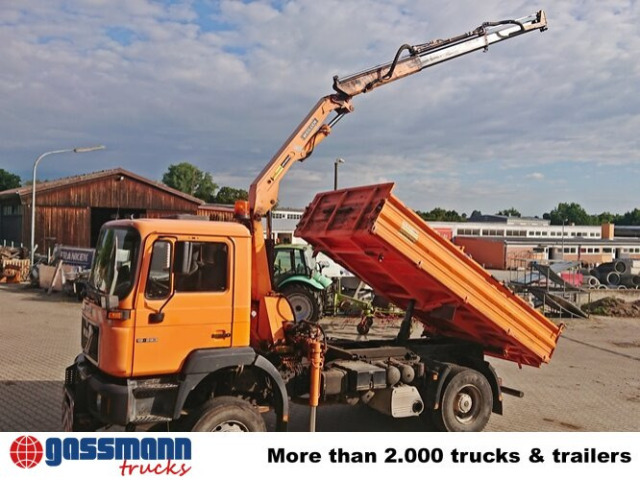 MAN 19.293 4x4 BL mit Kran Meiller MK77RS2 - Camion benne, Camion grue: photos 3 MAN 19.293 4x4 BL mit Kran Meiller MK77RS2 - Camion benne, Camion grue: photos 3