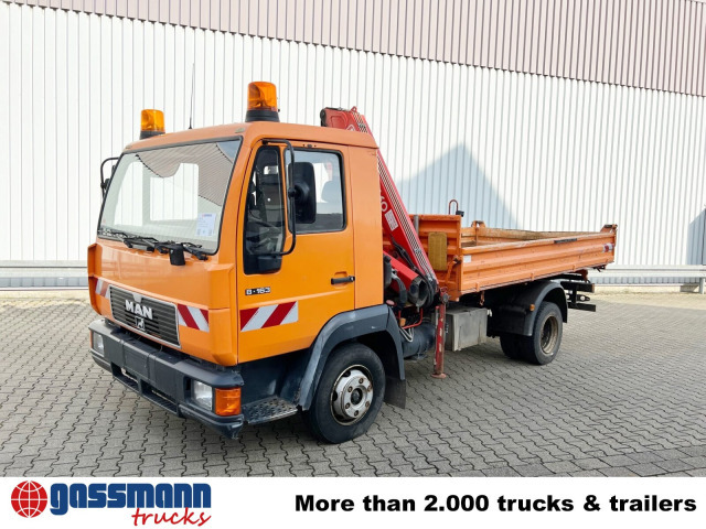 Camion benne, Camion grue MAN 8.163 4x2 BB mit Kran Fassi F60A.23: photos 8