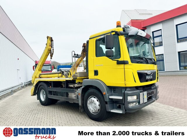 Camion multibenne MAN TGM 18.290 4x2 BL, Meiller Teleabsetzkipper,: photos 10