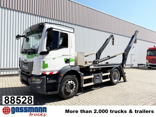 MAN TGM 18.320 4x2 BL, Hiab Tele-Absetzanlage, Funk - Camion multibenne: photos 1 MAN TGM 18.320 4x2 BL, Hiab Tele-Absetzanlage, Funk - Camion multibenne: photos 1