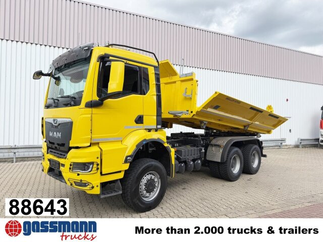 MAN TGS 26.470 6x6 BB, Hohe Bauart, Navi, - Camion benne: photos 1 MAN TGS 26.470 6x6 BB, Hohe Bauart, Navi, - Camion benne: photos 1