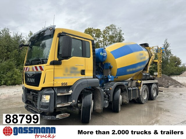 MAN TGS 32.400 8x4 BB, Stetter ca. 9m³ - Camion malaxeur: photos 1 MAN TGS 32.400 8x4 BB, Stetter ca. 9m³ - Camion malaxeur: photos 1